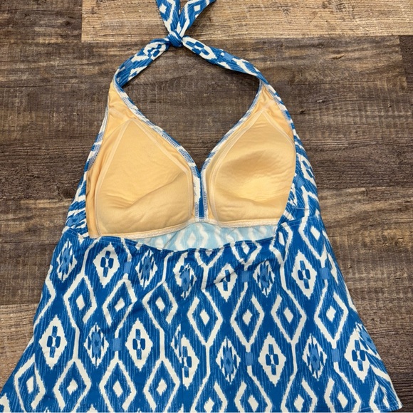 Lands’ End Tankini Top Size 14 Women’s No Underwire Swim Beach - Picture 2 of 5